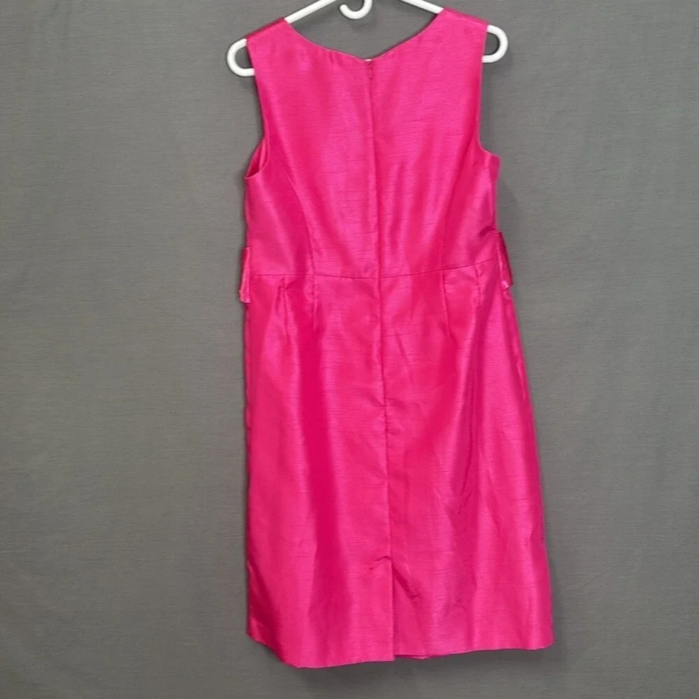 Dana Kay Womens Pink Satin Sheath Dress with Matching Bolero‎ Jacket Set 12